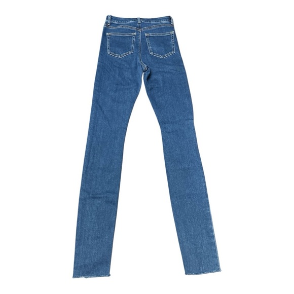 ASOS High Rise Stylish Blue Distressed Jeans - Picture 2 of 7